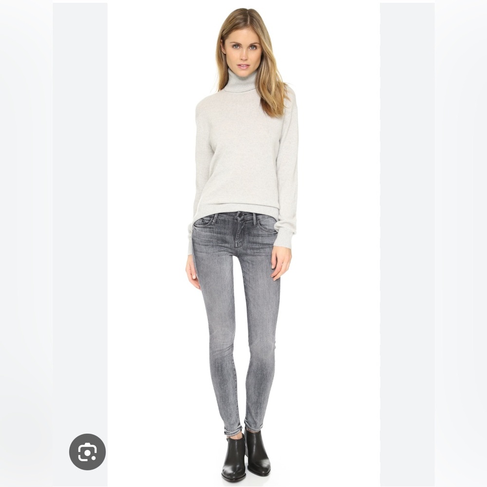 MOTHER Women's Charcoal Skinny Jeans